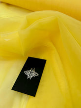 Tüll Klasszikus Sárga - 3 m Szélesség